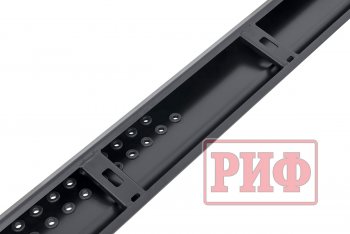 55 109 р. Защита порогов с подножкой РИФ Mitsubishi Pajero Sport QE дорестайлинг (2015-2021)  с доставкой в г. Кемерово. Увеличить фотографию 2