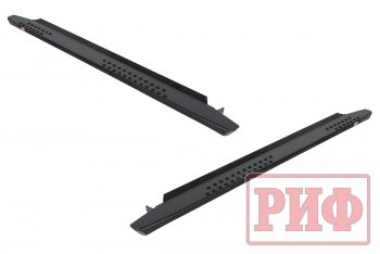 55 109 р. Защита порогов с подножкой РИФ Mitsubishi Pajero Sport QE дорестайлинг (2015-2021)  с доставкой в г. Кемерово. Увеличить фотографию 4
