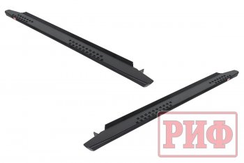55 109 р. Защита порогов с подножкой РИФ Mitsubishi Pajero Sport QF рестайлинг (2019-2022)  с доставкой в г. Кемерово. Увеличить фотографию 3