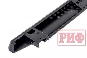 55 109 р. Защита порогов с подножкой РИФ Mitsubishi Pajero Sport QF рестайлинг (2019-2022)  с доставкой в г. Кемерово. Увеличить фотографию 8