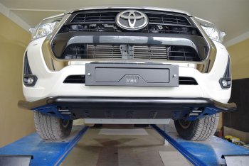 46 999 р. Бампер силовой передний (только под площадку RIFREV-30000) РИФ  Toyota Hilux  AN120 (2020-2025) 2-ой рестайлинг (без доп. оборудования)  с доставкой в г. Кемерово. Увеличить фотографию 15