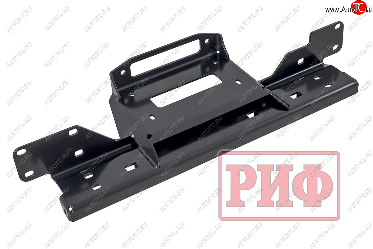 23 999 р. Площадка под лебёдку в штатный бампер (Black Onyx) РИФ  Toyota Hilux  AN120 (2020-2025) 2-ой рестайлинг  с доставкой в г. Кемерово