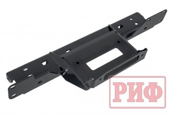 23 999 р. Площадка под лебёдку в штатный бампер (Black Onyx) РИФ  Toyota Hilux  AN120 (2020-2025) 2-ой рестайлинг  с доставкой в г. Кемерово. Увеличить фотографию 3