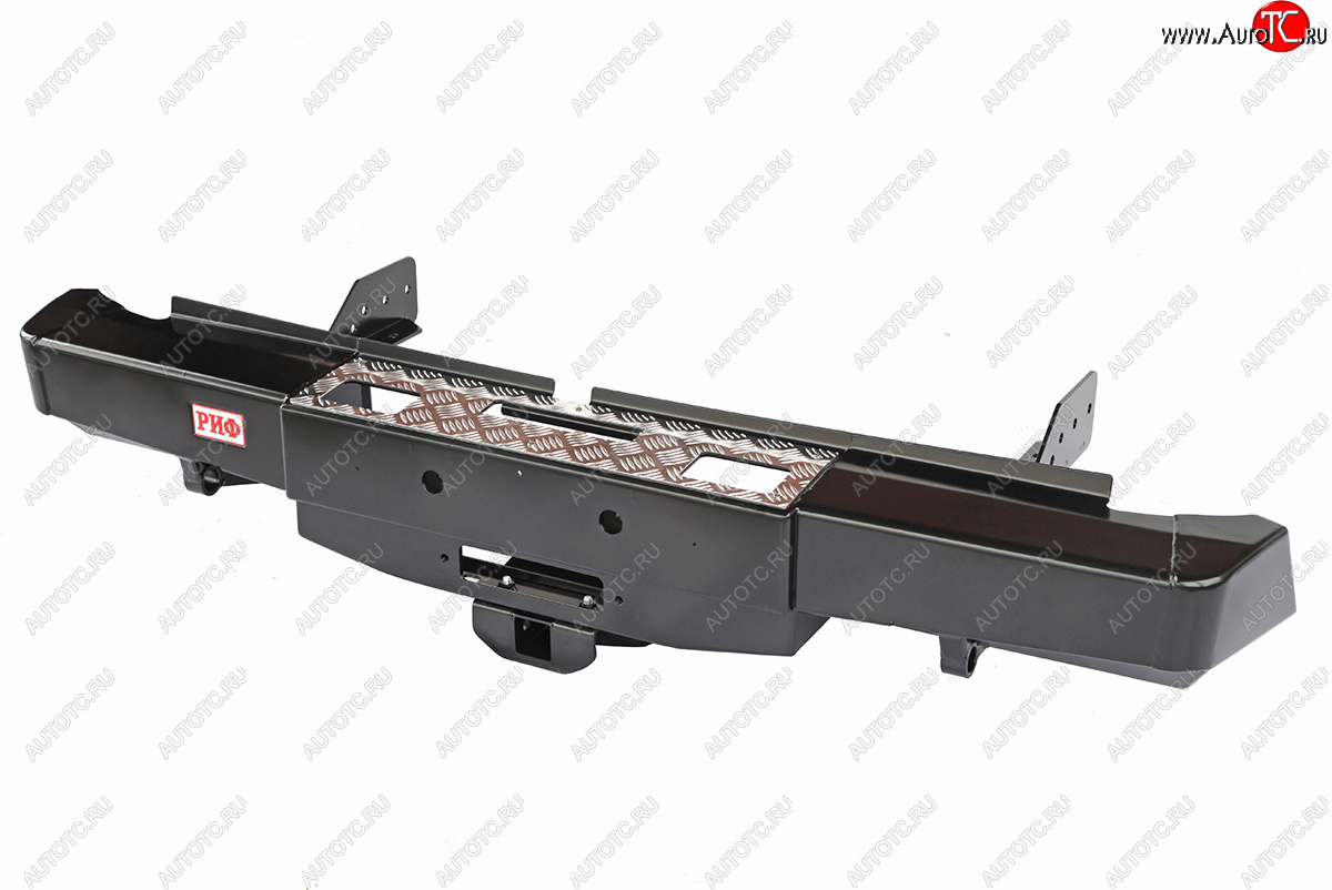 50 949 р. Бампер силовой задний РИФ  Fiat Fullback (2016-2018), Mitsubishi L200  5 KK,KL (2015-2019) (с площадкой под лебёдку и квадратом под фаркоп)  с доставкой в г. Кемерово