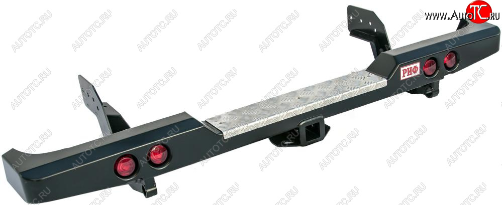 49 849 р. Бампер задний силовой (кузов 1350 мм) РИФ  Mitsubishi L200  4 (2006-2014)  дорестайлинг (С квадратом под фаркоп и фонарями)  с доставкой в г. Кемерово
