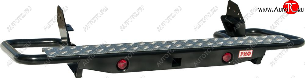 43 999 р. Бампер задний силовой (кузов 1350 мм) РИФ  Mitsubishi L200  4 (2006-2014)  дорестайлинг (Трубный с квадратом под фаркоп и фонарями)  с доставкой в г. Кемерово