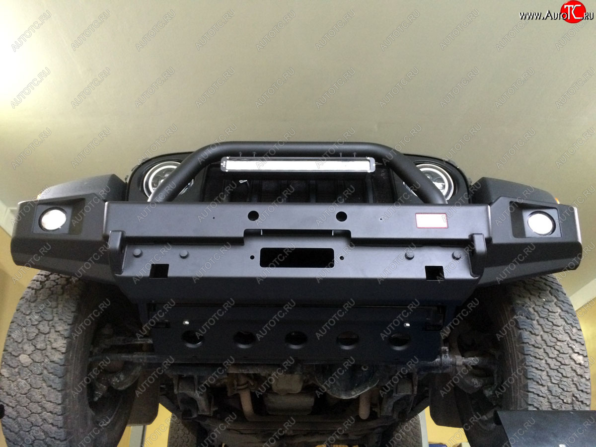 60 999 р. Бампер силовой передний РИФ  Jeep Wrangler  JK (2006-2010) 3 дв. дорестайлинг (с доп. фарами и центральной защитной дугой)  с доставкой в г. Кемерово