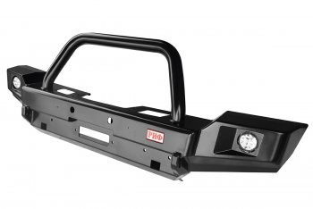 60 999 р. Бампер силовой передний РИФ  Jeep Wrangler  JK (2006-2010) 3 дв. дорестайлинг (с доп. фарами и центральной защитной дугой)  с доставкой в г. Кемерово. Увеличить фотографию 4