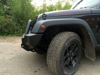 60 999 р. Бампер силовой передний РИФ  Jeep Wrangler  JK (2006-2010) 3 дв. дорестайлинг (с доп. фарами и центральной защитной дугой)  с доставкой в г. Кемерово. Увеличить фотографию 5
