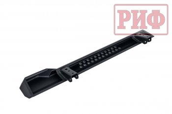 55 109 р. Защита порогов с подножкой РИФ Jeep Wrangler JK 3 дв. дорестайлинг (2006-2010)  с доставкой в г. Кемерово. Увеличить фотографию 6