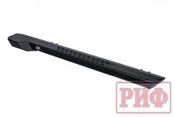 55 109 р. Защита порогов с подножкой РИФ Jeep Wrangler JK 3 дв. дорестайлинг (2006-2010)  с доставкой в г. Кемерово. Увеличить фотографию 7
