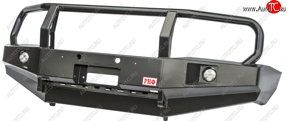 60 999 р. Бампер передний силовой РИФ  Nissan Patrol  5 (2004-2010) Y61 2-ой рестайлинг (С дополнительными фарами и защитной дугой)  с доставкой в г. Кемерово