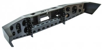 Бампер передний силовой РИФ Nissan Patrol  5 (2004-2010) Y61 2-ой рестайлинг (С дополнительными фарами без защитной дуги)