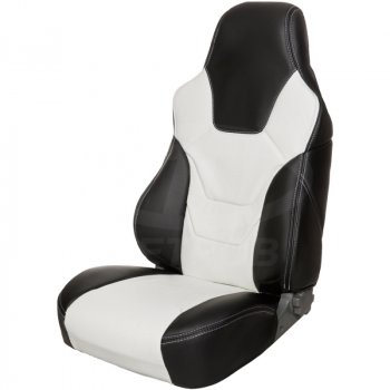 5 599 р. Чехлы (экокожа, base/classic, 60/40) ПЕТРОВ R.SPORT  Hyundai Solaris  RBr (2010-2017), KIA Rio  3 QB (2011-2017) (черный/белый)  с доставкой в г. Кемерово. Увеличить фотографию 2