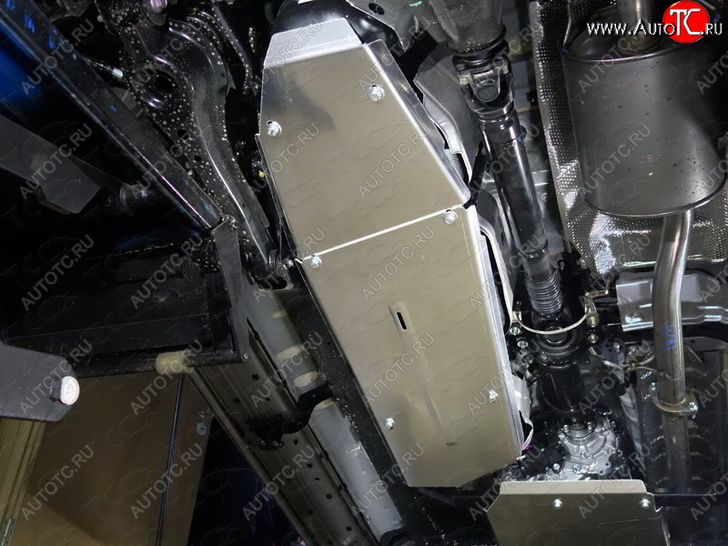 10 449 р. Защита бака (2 штуки, алюминий) TCC  Toyota Fortuner  AN160 (2015-2025) дорестайлинг, рестайлинг  с доставкой в г. Кемерово
