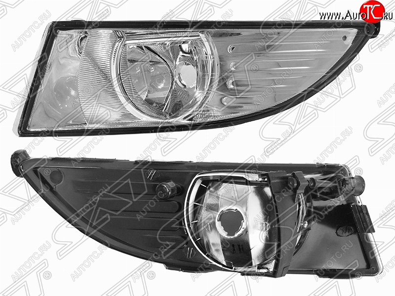 1 439 р. Левая противотуманная фара SAT (под одну лампу) Skoda Fabia Mk2 универсал рестайлинг (2010-2014)  с доставкой в г. Кемерово