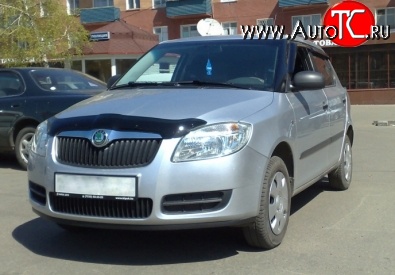 1 754 р. Дефлектор капота NovLine Skoda Fabia Mk2 универсал дорестайлинг (2007-2010)  с доставкой в г. Кемерово