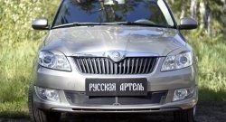 2 069 р. Защитная сетка решетки переднего бампера РА Skoda Fabia Mk2 универсал рестайлинг (2010-2014)  с доставкой в г. Кемерово. Увеличить фотографию 2