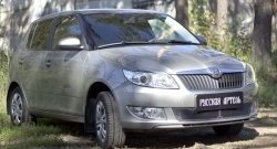 2 069 р. Защитная сетка решетки переднего бампера РА Skoda Fabia Mk2 универсал рестайлинг (2010-2014)  с доставкой в г. Кемерово. Увеличить фотографию 3