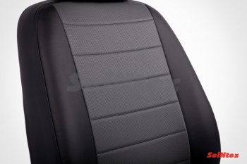 5 999 р. Чехлы на сиденья из экокожи Seintex Skoda Fabia Mk2 хэтчбэк дорестайлинг (2007-2010) (Черный)  с доставкой в г. Кемерово. Увеличить фотографию 2