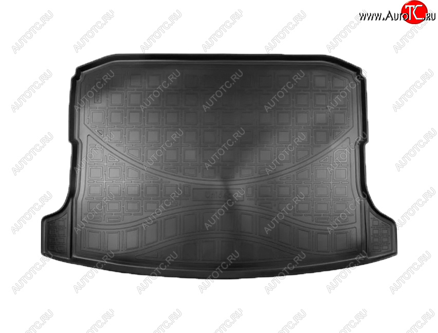 1 689 р. Коврик багажника Norplast (с ушами) Skoda Karoq NU7 дорестайлинг (2017-2021) (Цвет: черный)  с доставкой в г. Кемерово