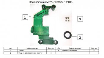 11 749 р. Замок КПП FORTUS 6MT  Skoda Kodiaq  NU7 (2017-2021) дорестайлинг  с доставкой в г. Кемерово. Увеличить фотографию 3