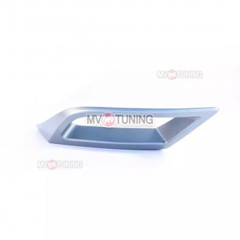 5 399 р. Имитация насадок глушителя MV-Tuning  Skoda Kodiaq  NU7 (2017-2021) дорестайлинг (SILVER (серебро))  с доставкой в г. Кемерово. Увеличить фотографию 4