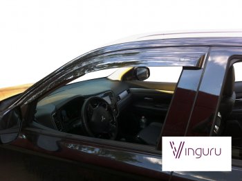 Дефлекторы окон Vinguru Skoda Kodiaq  NU7 (2017-2021) дорестайлинг