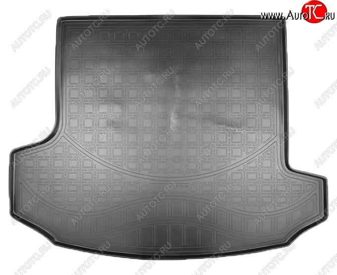 1 599 р. Коврик в багажник Norplast (сложенный 3 ряд) Skoda Kodiaq NU7 дорестайлинг (2017-2021) (Черный)  с доставкой в г. Кемерово