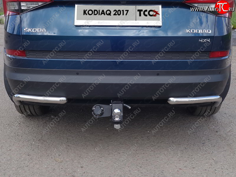 13 649 р. Фаркоп (тягово-сцепное устройство) TCC  Skoda Kodiaq  NU7 (2017-2021) дорестайлинг (Оцинкованный, шар E )  с доставкой в г. Кемерово