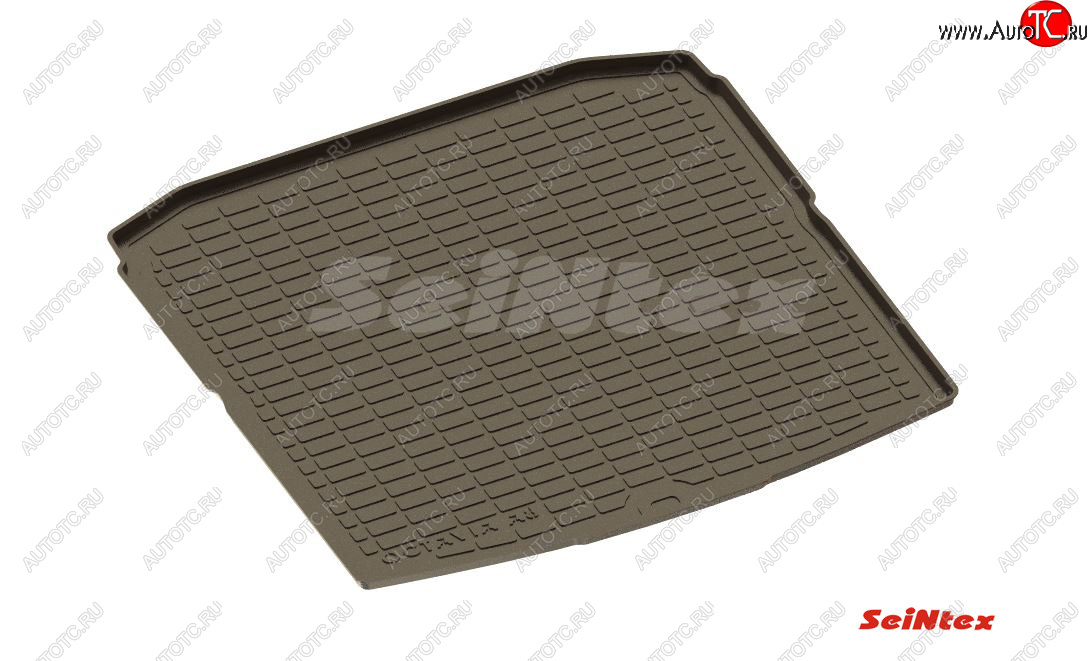 1 539 р. Коврик в багажник SeiNtex (полимерный)  Skoda Octavia  А8 (2019-2022) лифтбэк (Комплектация Active)  с доставкой в г. Кемерово