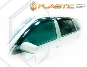 2 969 р. Комплект дефлекторов окон CA Plastic Skoda Octavia Tour A4 1U5 универсал дорестайлинг (1996-2000) (Classic полупрозрачный, Без хром.молдинга)  с доставкой в г. Кемерово. Увеличить фотографию 1