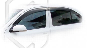 2 199 р. Дефлектора окон CA-Plastiс  Skoda Octavia  A5 (2004-2013) дорестайлинг лифтбэк, дорестайлинг универсал, лифтбэк рестайлинг, рестайлинг универсал (Classic полупрозрачный, без хром. молдинга )  с доставкой в г. Кемерово. Увеличить фотографию 2
