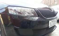 1 299 р. Сетка (для комплектации Active) на бампер Russtal (черная) Skoda Octavia A7 дорестайлинг лифтбэк (2012-2017)  с доставкой в г. Кемерово. Увеличить фотографию 3