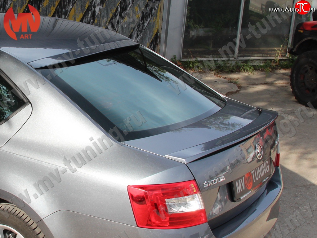 5 849 р. Спойлер RS  Skoda Octavia  A7 (2012-2020) дорестайлинг лифтбэк, рестайлинг лифтбэк (Неокрашенный)  с доставкой в г. Кемерово