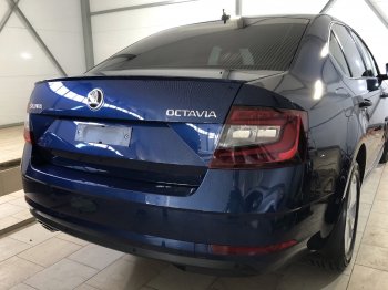3 399 р. Лип спойлер АВТОКРАТ  Skoda Octavia  A7 (2012-2020) дорестайлинг лифтбэк, рестайлинг лифтбэк (Неокрашенный)  с доставкой в г. Кемерово. Увеличить фотографию 2