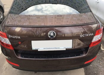 3 399 р. Лип спойлер АВТОКРАТ  Skoda Octavia  A7 (2012-2020) дорестайлинг лифтбэк, рестайлинг лифтбэк (Неокрашенный)  с доставкой в г. Кемерово. Увеличить фотографию 3