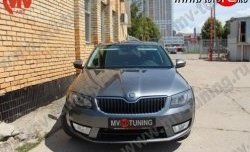 1 999 р. Вставки в нижнюю часть бампера в стиле RS Skoda Octavia A7 дорестайлинг лифтбэк (2012-2017) (Неокрашенные)  с доставкой в г. Кемерово. Увеличить фотографию 2