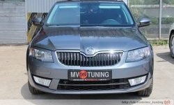 1 999 р. Вставки в нижнюю часть бампера в стиле RS Skoda Octavia A7 дорестайлинг лифтбэк (2012-2017) (Неокрашенные)  с доставкой в г. Кемерово. Увеличить фотографию 3