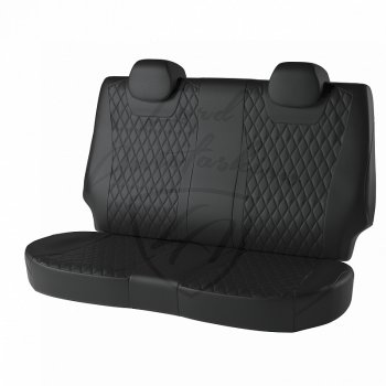 13 949 р. Чехлы для сидений (к-я Elegance, с подлокотником) Lord Autofashion Байрон (экокожа). Lord Autofashion Турин (экокожа) Skoda Octavia A7 дорестайлинг лифтбэк (2012-2017) (Чёрный, вставка чёрная, строчка чёрная)  с доставкой в г. Кемерово. Увеличить фотографию 2