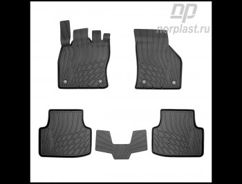 Комплект ковриков в салон Norplast Skoda Octavia  A7 (2012-2020) дорестайлинг лифтбэк, дорестайлинг универсал, рестайлинг лифтбэк, рестайлинг универсал