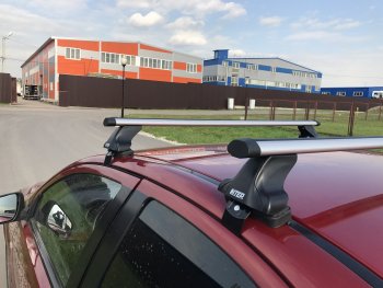2 669 р. Комплект опор для поперечин Inter  Skoda Octavia  A7 (2012-2020) дорестайлинг лифтбэк, рестайлинг лифтбэк  с доставкой в г. Кемерово. Увеличить фотографию 4
