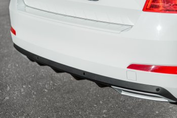 2 879 р. Накладка бампера (диффузор) MV-Tuning  Skoda Octavia  A7 (2012-2020) дорестайлинг лифтбэк, рестайлинг лифтбэк (Поверхность шагрень)  с доставкой в г. Кемерово. Увеличить фотографию 5