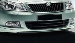 5 999 р. Накладка на передний бампер CT v2 Skoda Octavia A5 рестайлинг универсал (2008-2013) (Неокрашенная)  с доставкой в г. Кемерово. Увеличить фотографию 2