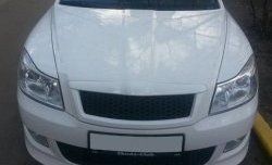3 949 р. Накладка на передний бампер CT v3 Skoda Octavia A5 рестайлинг универсал (2008-2013) (Неокрашенная)  с доставкой в г. Кемерово. Увеличить фотографию 3