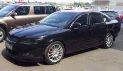 3 949 р. Накладка на передний бампер CT v3 Skoda Octavia A5 рестайлинг универсал (2008-2013) (Неокрашенная)  с доставкой в г. Кемерово. Увеличить фотографию 4