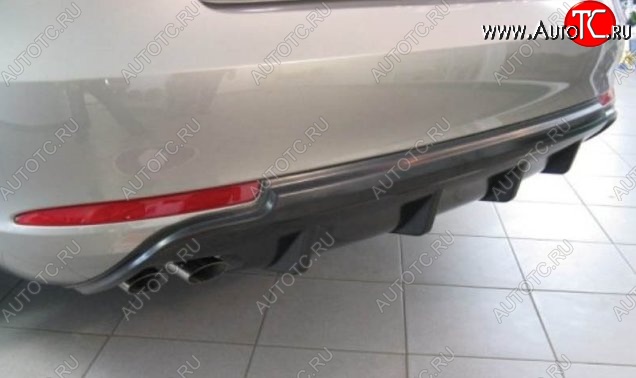 2 299 р. Накладка на задний бампер CT v2 Skoda Octavia A5 рестайлинг универсал (2008-2013) (Неокрашенная)  с доставкой в г. Кемерово