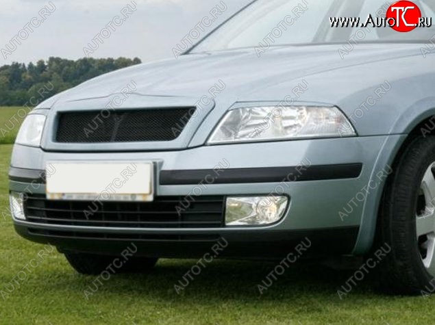 3 749 р. Решётка радиатора RS style Skoda Octavia Tour A4 1U5 универсал дорестайлинг (1996-2000) (алюминиевая сетка, Неокрашенная)  с доставкой в г. Кемерово