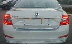 5 999 р. Накладка на задний бампер CT Skoda Octavia A7 дорестайлинг лифтбэк (2012-2017) (Неокрашенная)  с доставкой в г. Кемерово. Увеличить фотографию 4