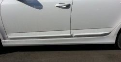 5 999 р. Пороги накладки CT Skoda Octavia A7 дорестайлинг универсал (2012-2017) (Неокрашенные)  с доставкой в г. Кемерово. Увеличить фотографию 5